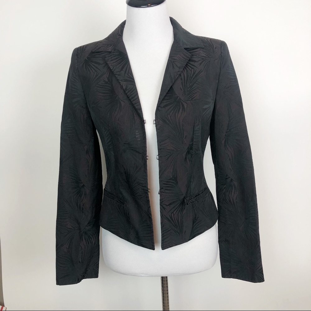 MaxMara Palm Leaf Plum Blazer